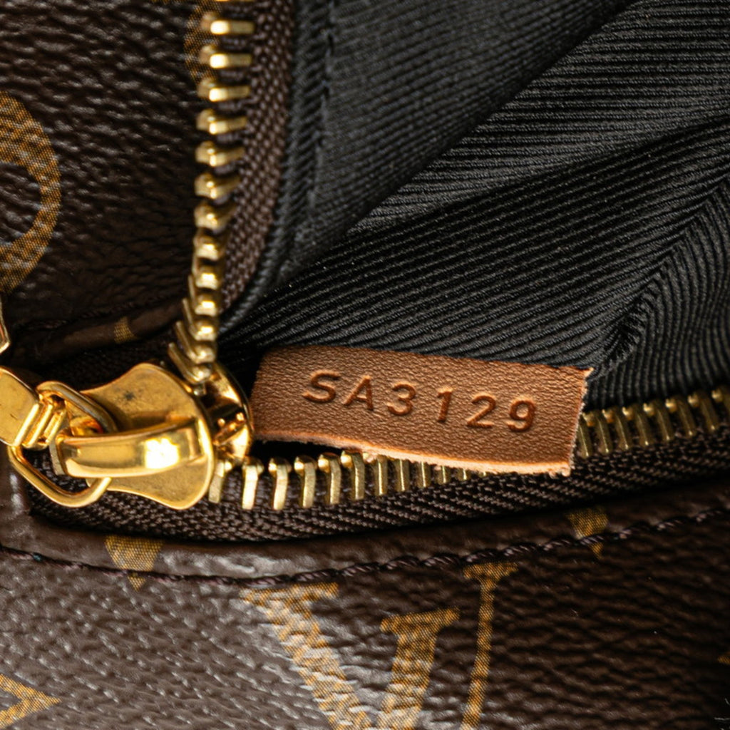 Louis Vuitton Brown Pvc Leather Sling Bag (Pre-Owned)