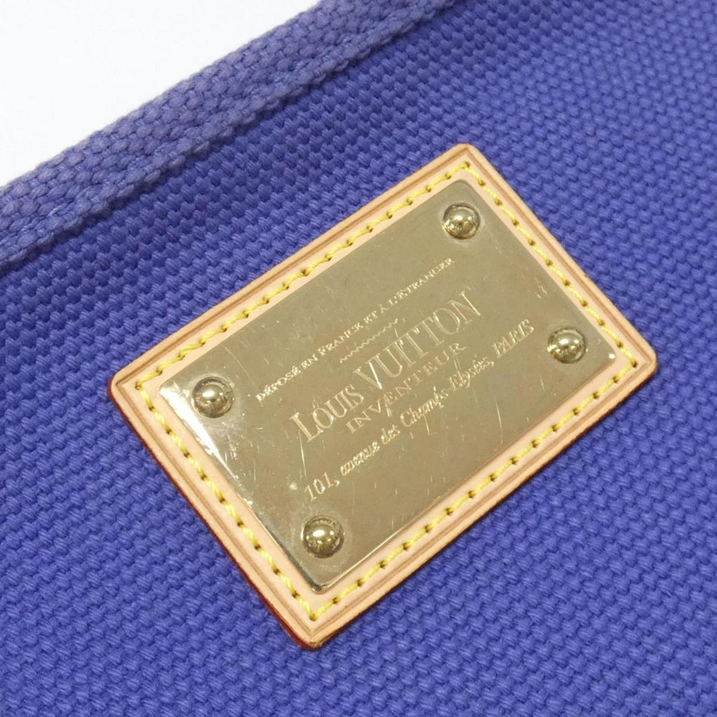 Louis Vuitton Blue Navy Canvas Handbag Pochette (Pre-Owned)