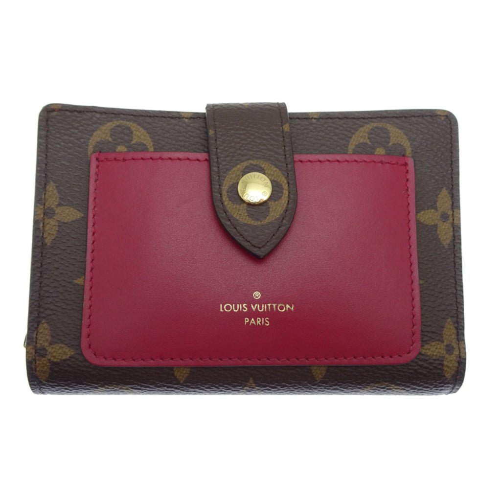 Louis Vuitton Brown Fuchsia Pink Monogram Monogram Leather Wallet (Bi-Fold) (Pre-Owned)