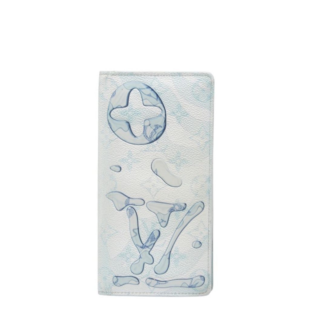 Louis Vuitton Light Blue Multi-Color Pvc Long Wallet (Bi-Fold) (Pre-Owned)