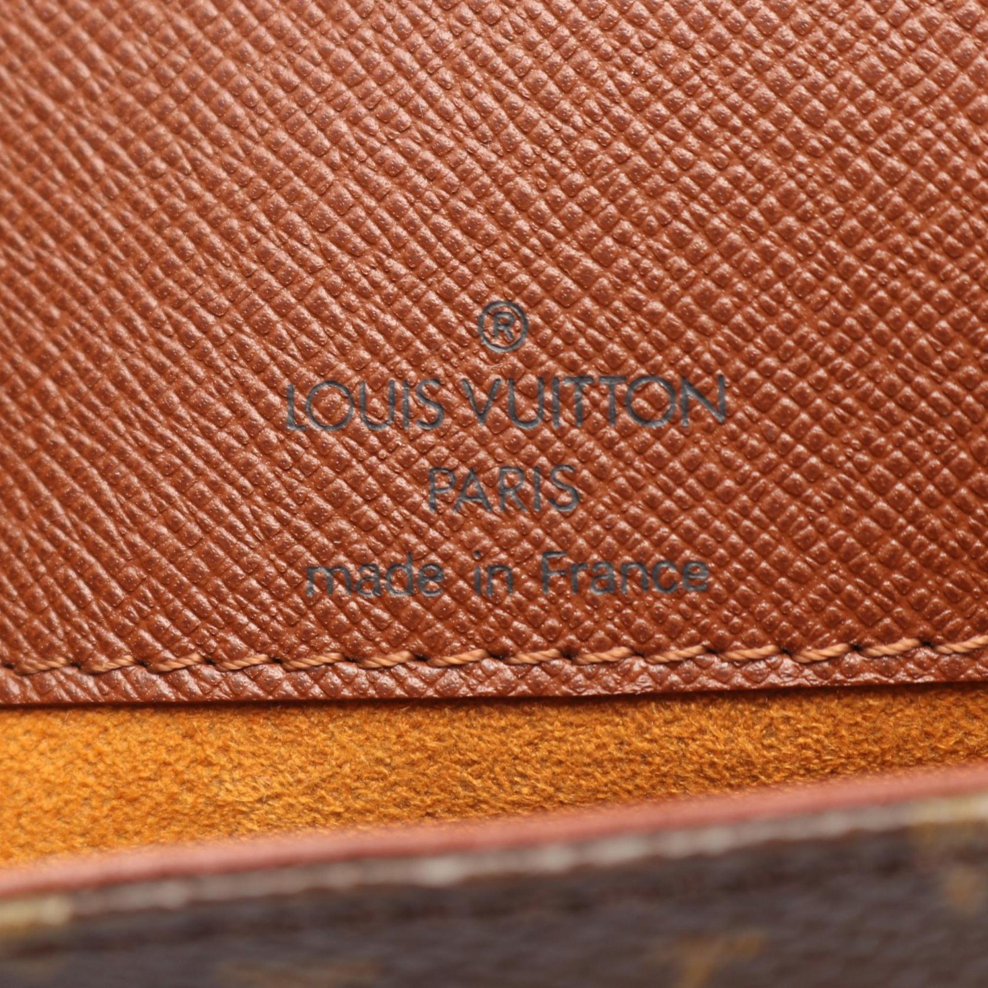 Louis Vuitton Brown Coated Canvas Leather Shoulder Bag (Pre-Owned)