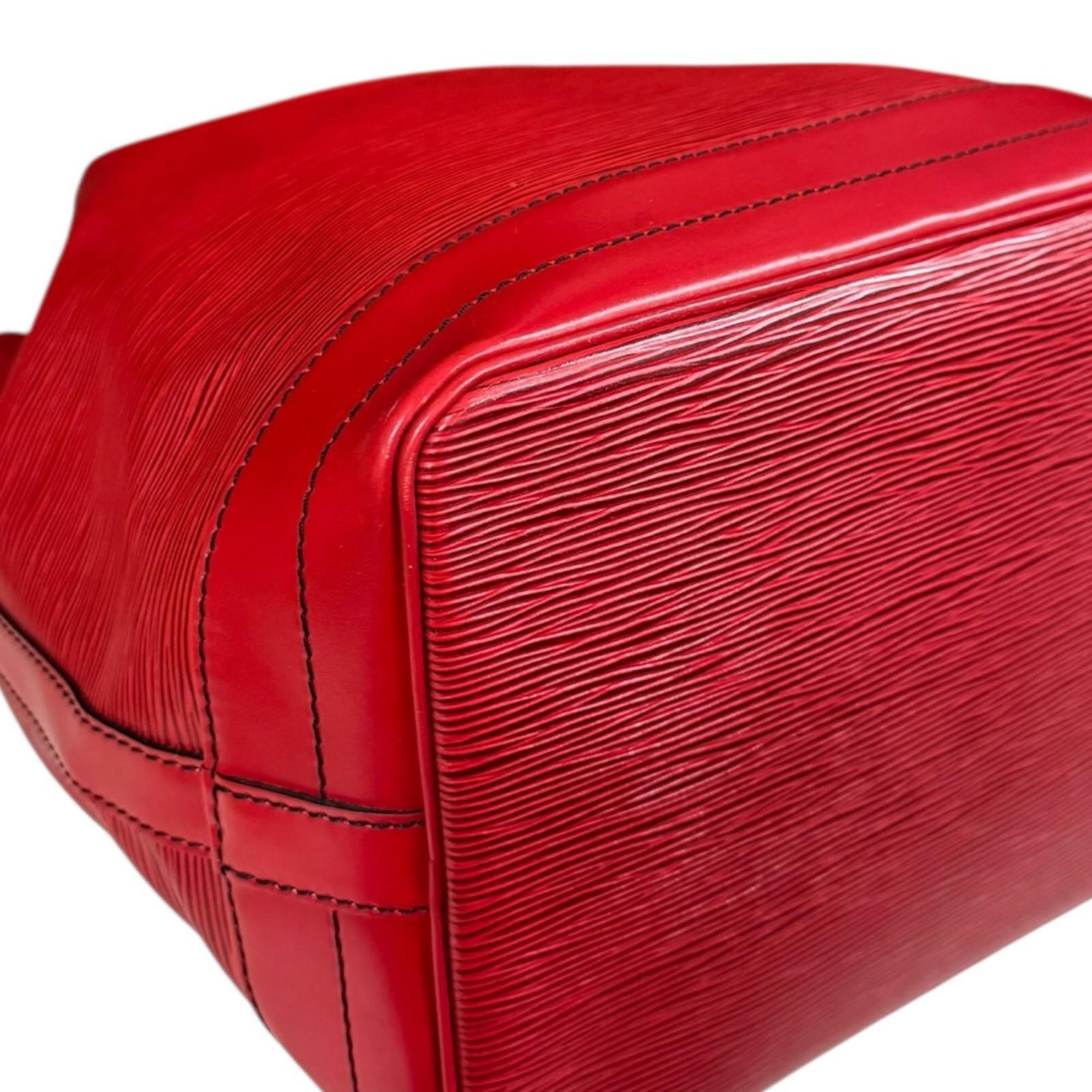 Louis Vuitton Castilian Red Red Color Epi Leather Shoulder Bag (Pre-Owned)