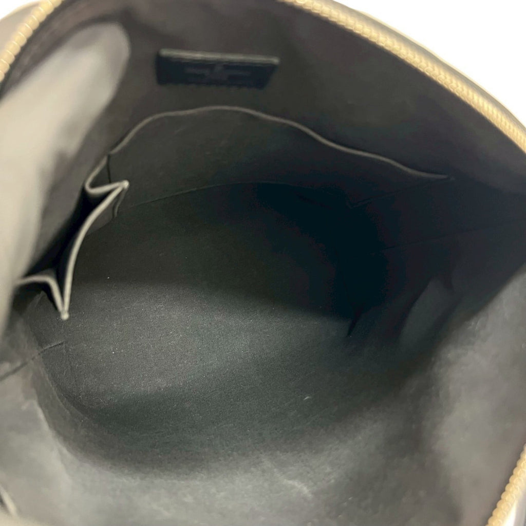 Louis Vuitton Black Leather Boston Bag Handbag Tote Bag (Pre-Owned)