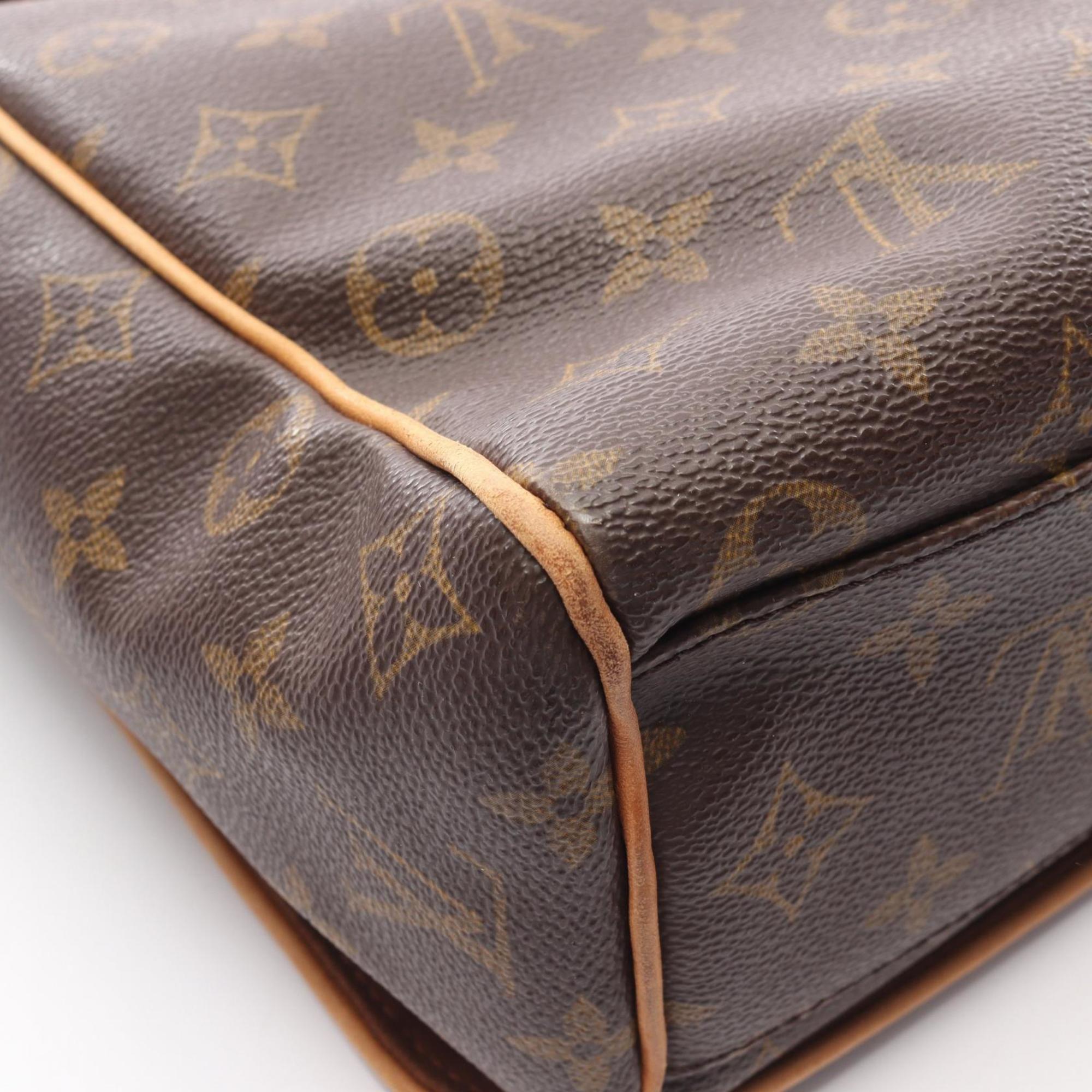 Louis Vuitton Brown Coated Canvas Leather Shoulder Bag (Pre-Owned)