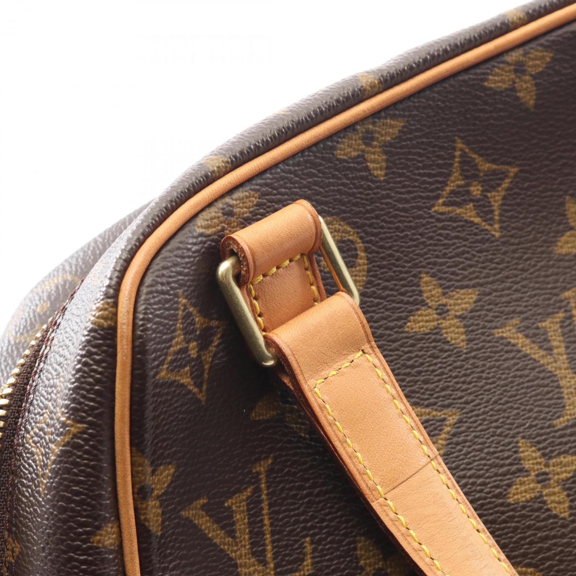 Louis Vuitton Brown Monogram Coated Canvas Leather Handbag (Pre-Owned)
