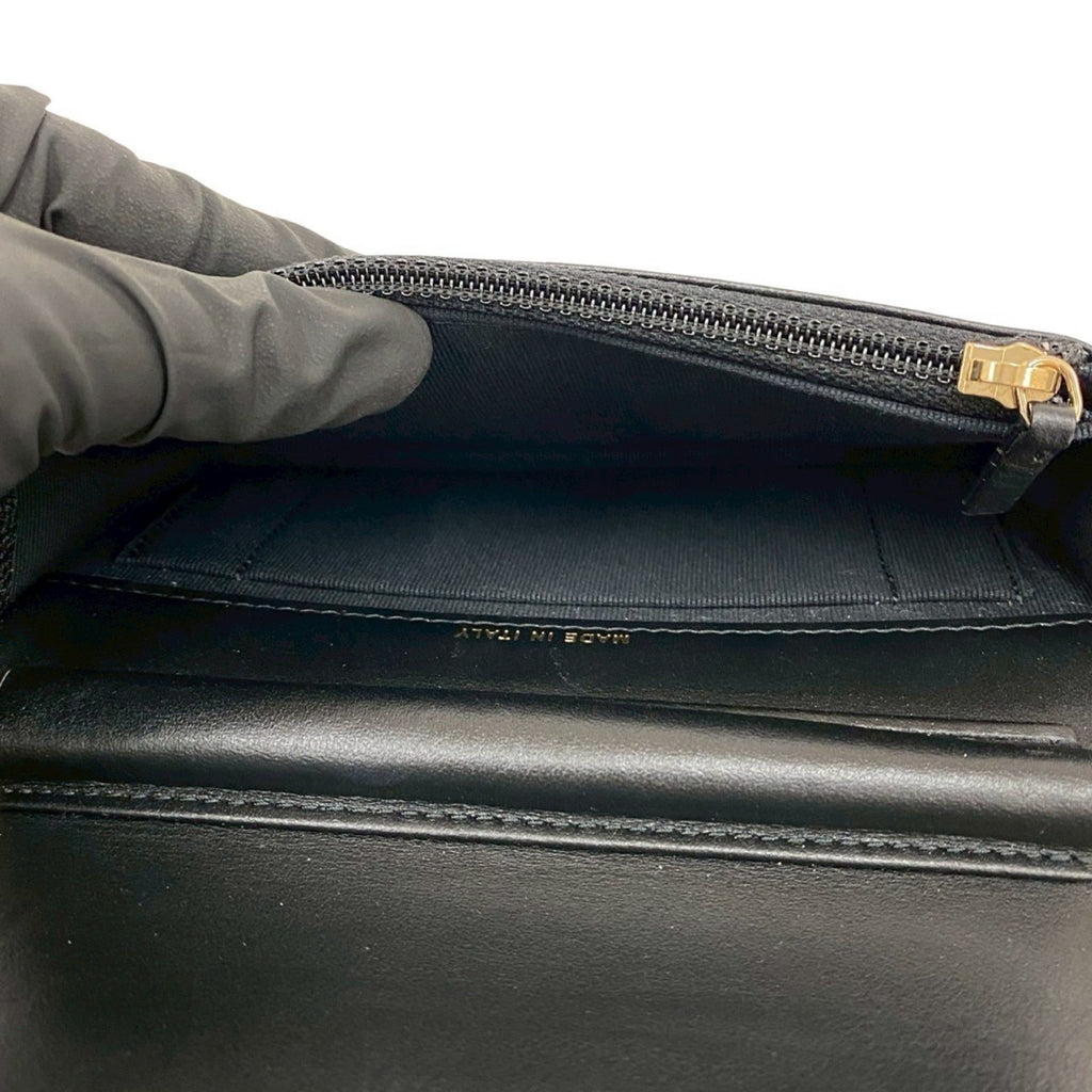 Boy Wallet on Chain Chevron Caviar