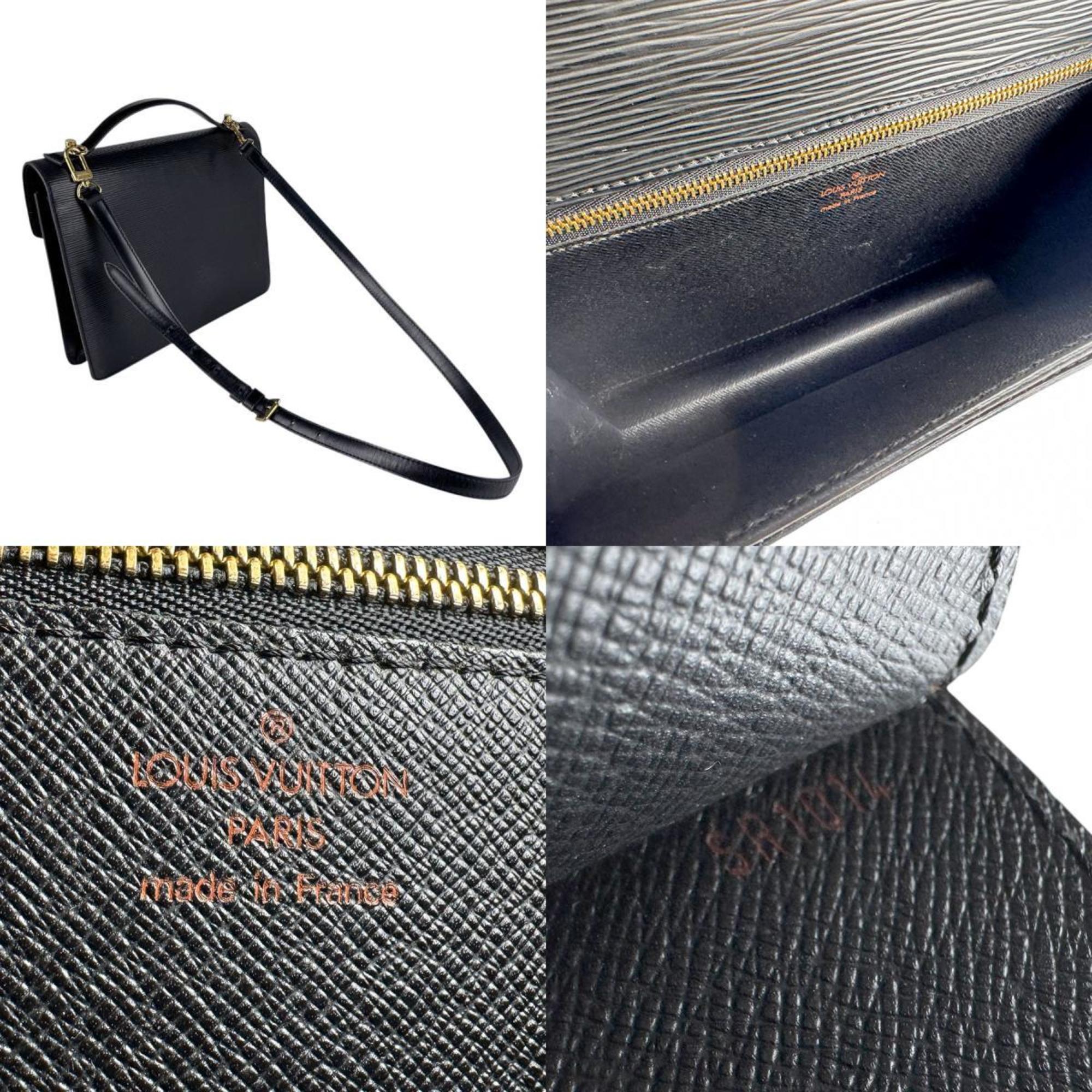 Louis Vuitton Black Galle Epi Leather Handbag Shoulder Bag (Pre-Owned)