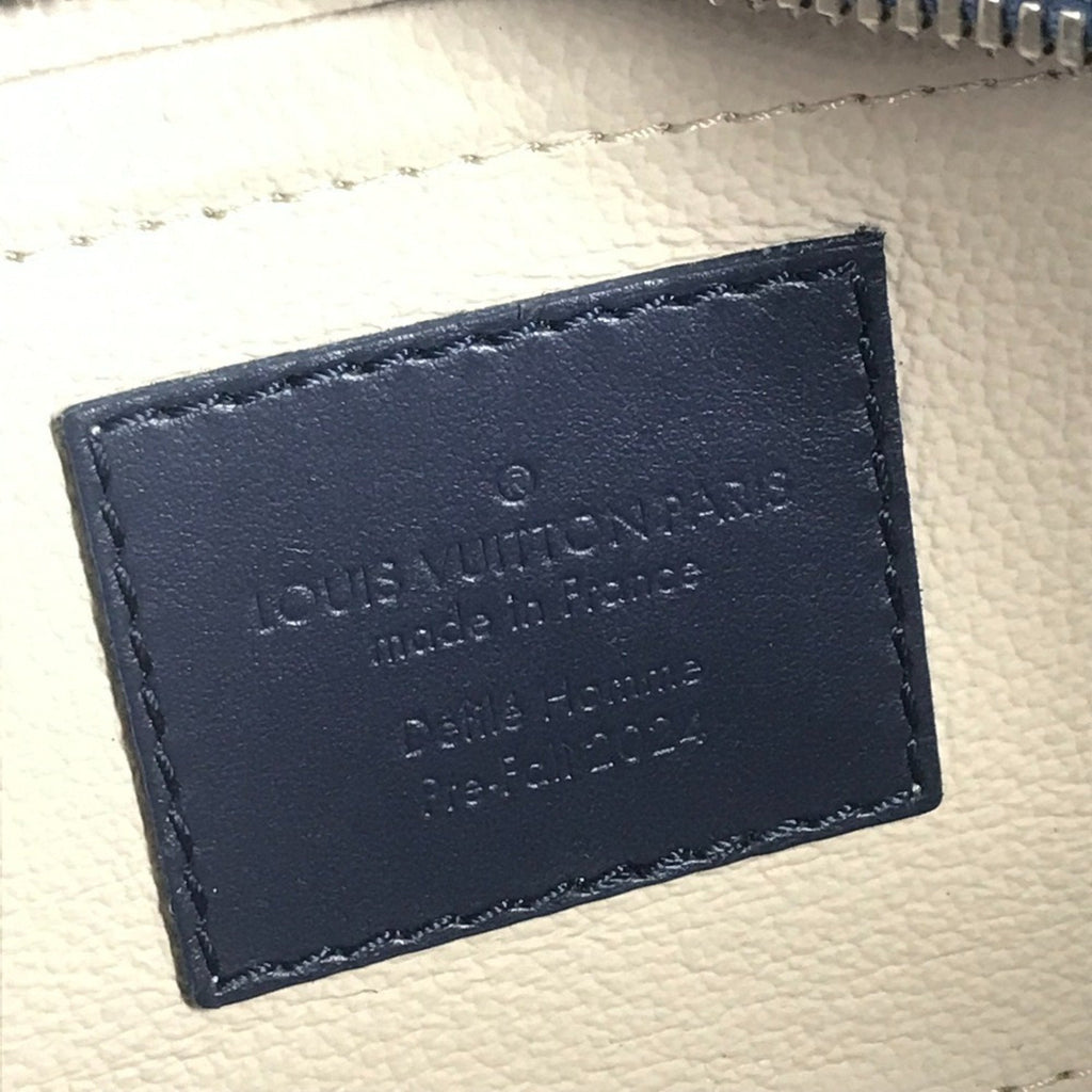 Louis Vuitton Blue Damier Canvas Clutch Bag (Pre-Owned)