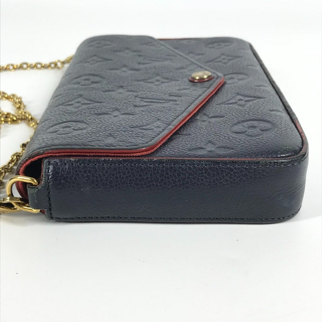 Louis Vuitton Navy Monogram Empreinte Chain/Shoulder Wallet (Pre-Owned)