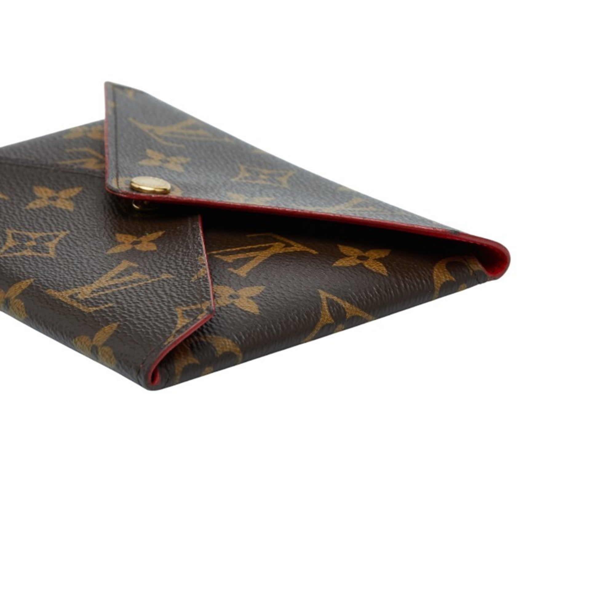 Louis Vuitton Monogram Brown Red Color Pvc Leather Pochette (Pre-Owned)