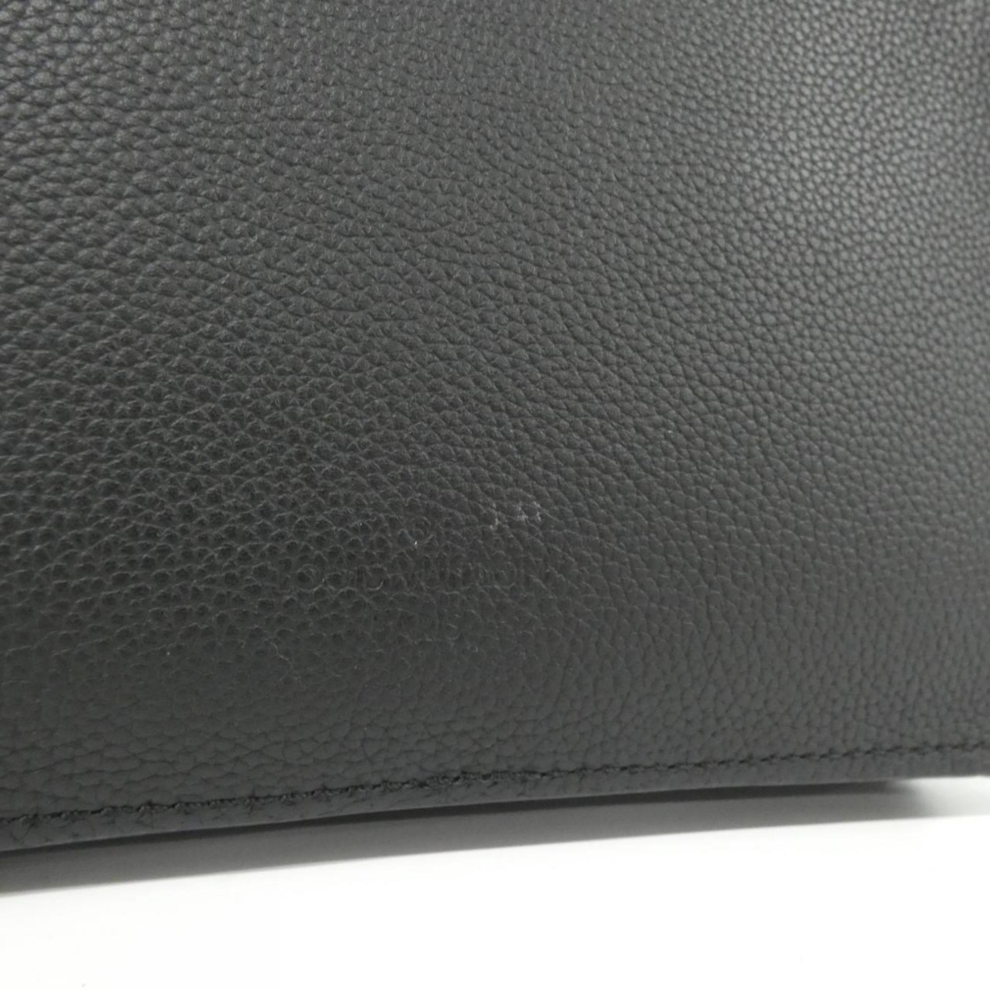 Louis Vuitton Black Leather Shoulder Bag (Pre-Owned)