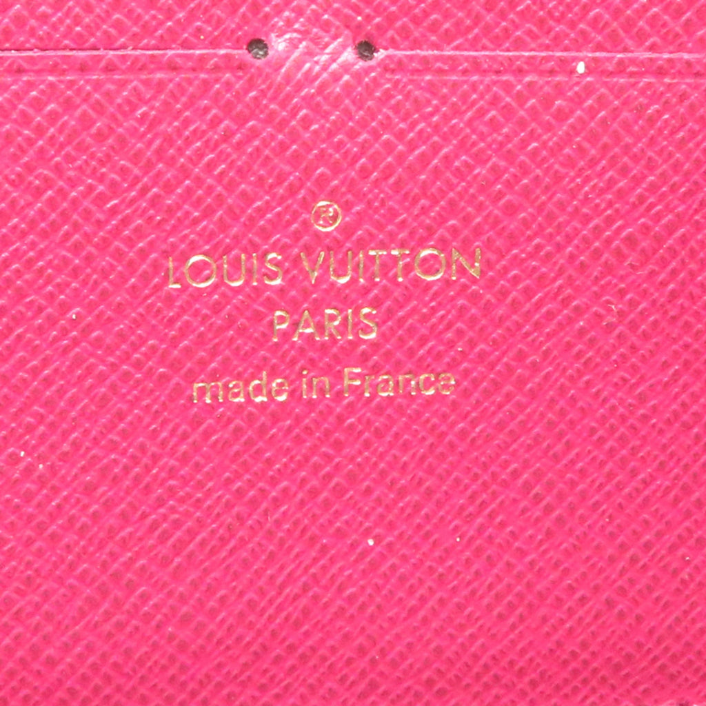 Louis Vuitton Brown Fuchsia Monogram Long Bill Wallet (Bi-Fold) (Pre-Owned)