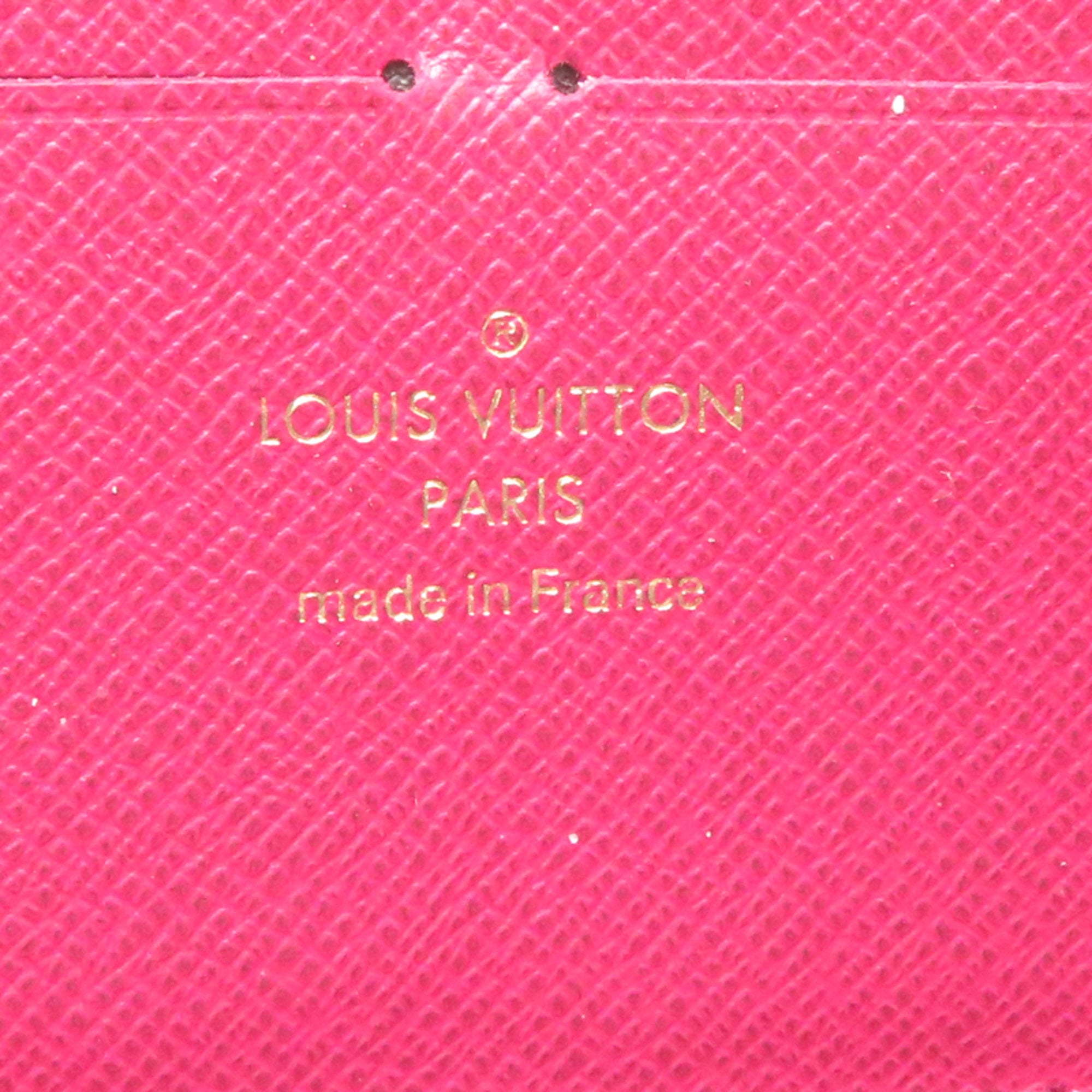 Louis Vuitton Brown Fuchsia Monogram Long Bill Wallet (Bi-Fold) (Pre-Owned)