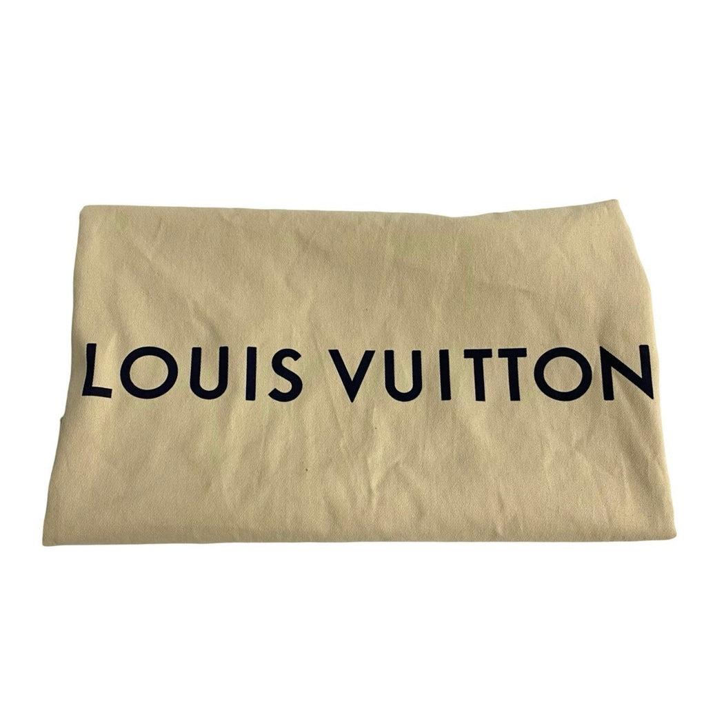 Louis Vuitton Black Leather Shoulder Bag Tote Bag (Pre-Owned)