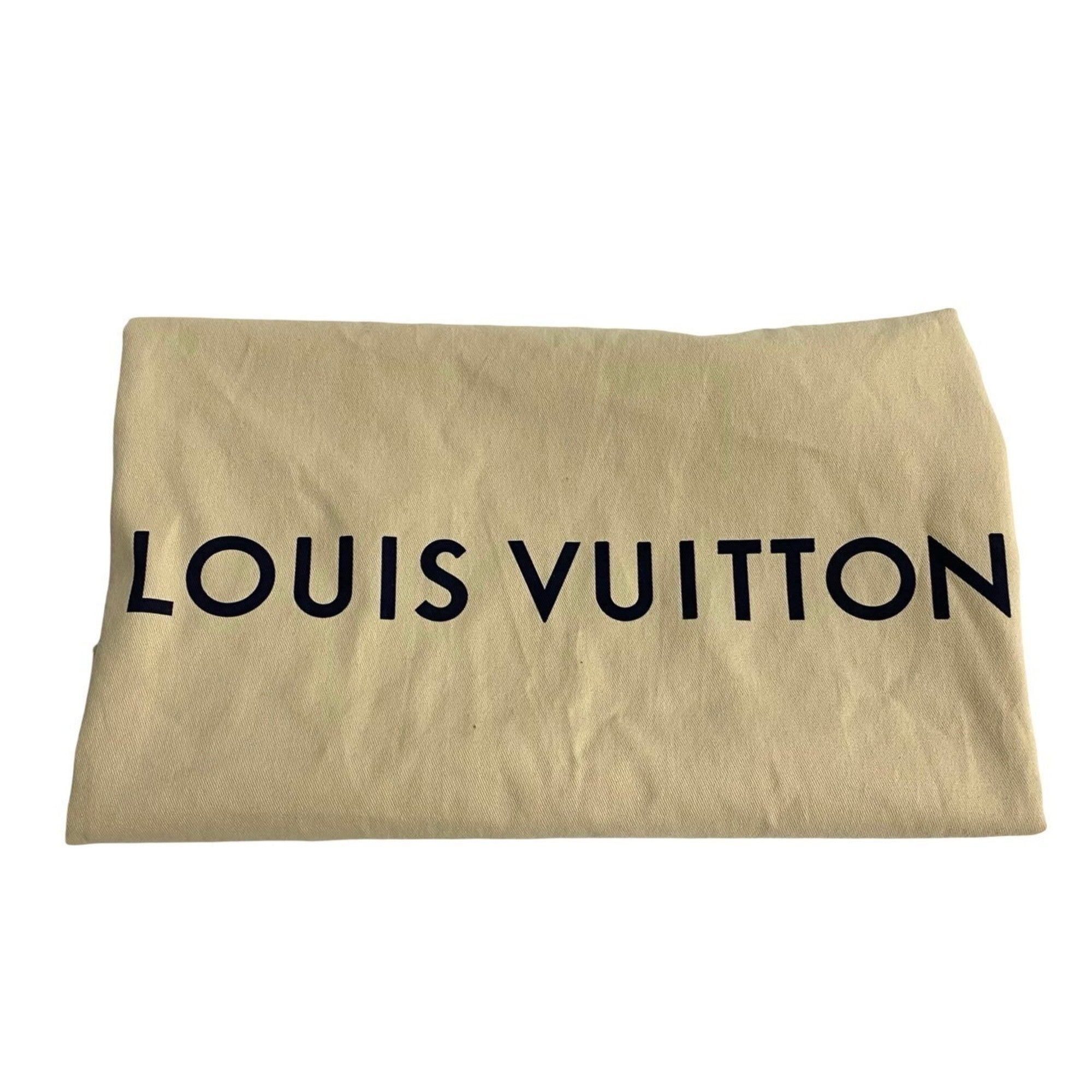 Louis Vuitton Black Leather Shoulder Bag Tote Bag (Pre-Owned)