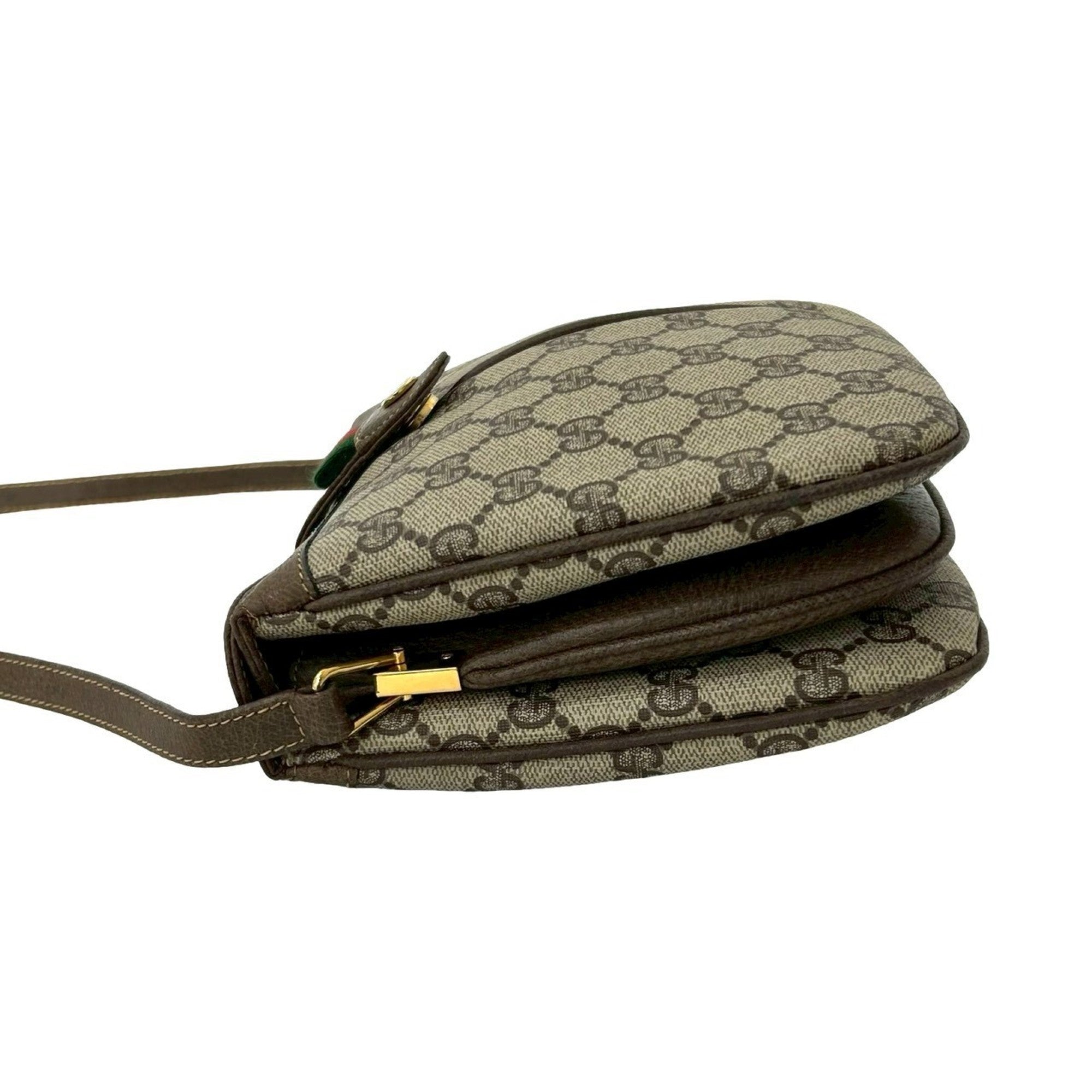 Vintage Web Crossbody Bag GG Coated Canvas Small