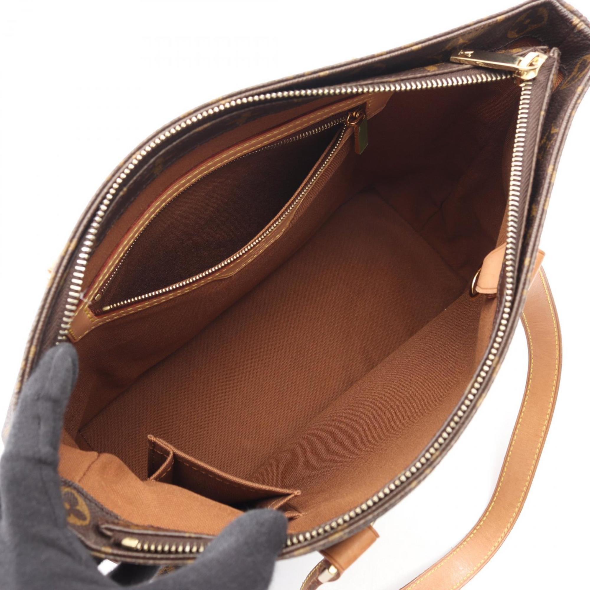 Louis Vuitton Brown Monogram Coated Canvas Leather Shoulder Bag (Pre-Owned)