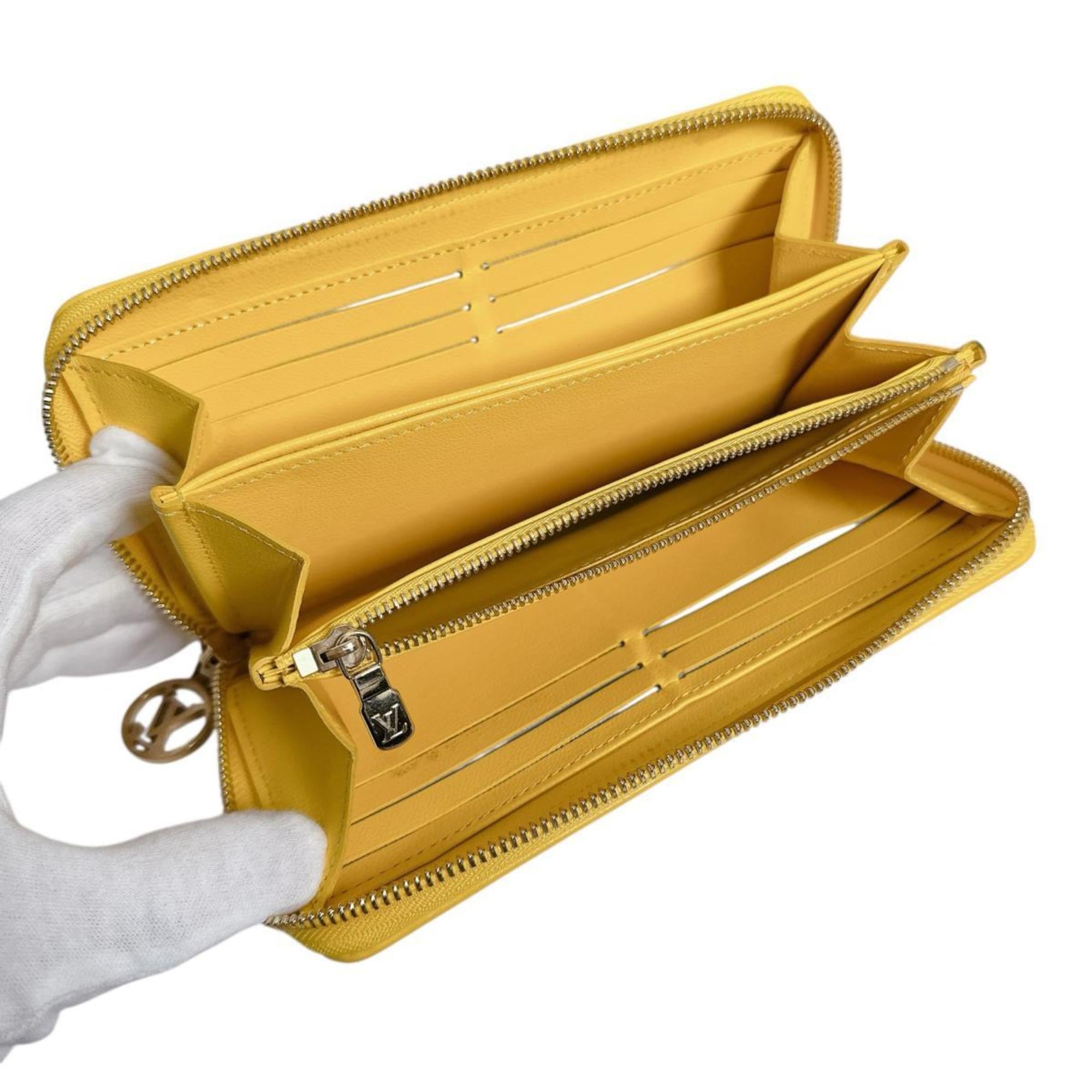 Louis Vuitton Monogram Empreinte Yellow Monogram Empreinte Long Wallet (Bi-Fold) (Pre-Owned)