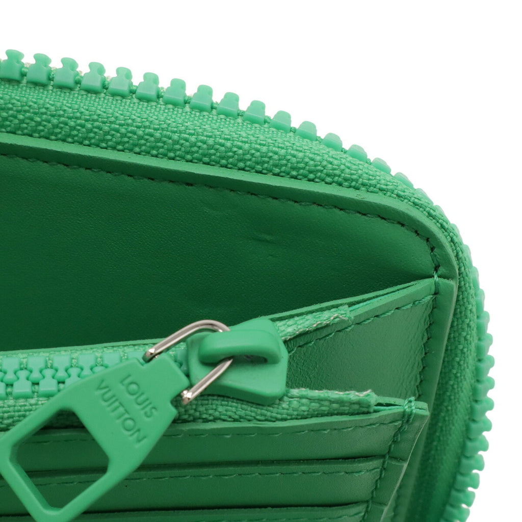 Louis Vuitton Green Vert Leather Long Wallet (Bi-Fold) (Pre-Owned)
