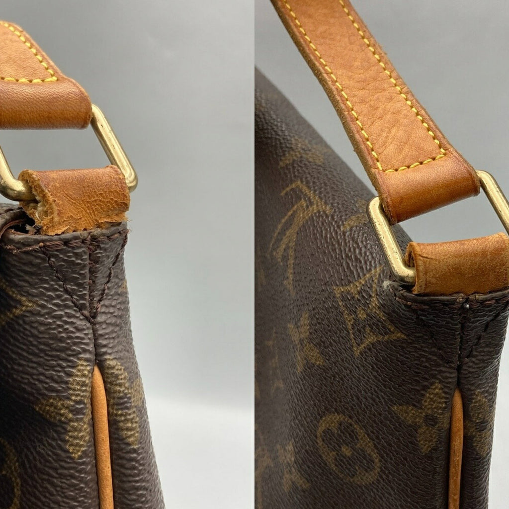 Louis Vuitton Brown Pvc Leather Shoulder Bag (Pre-Owned)