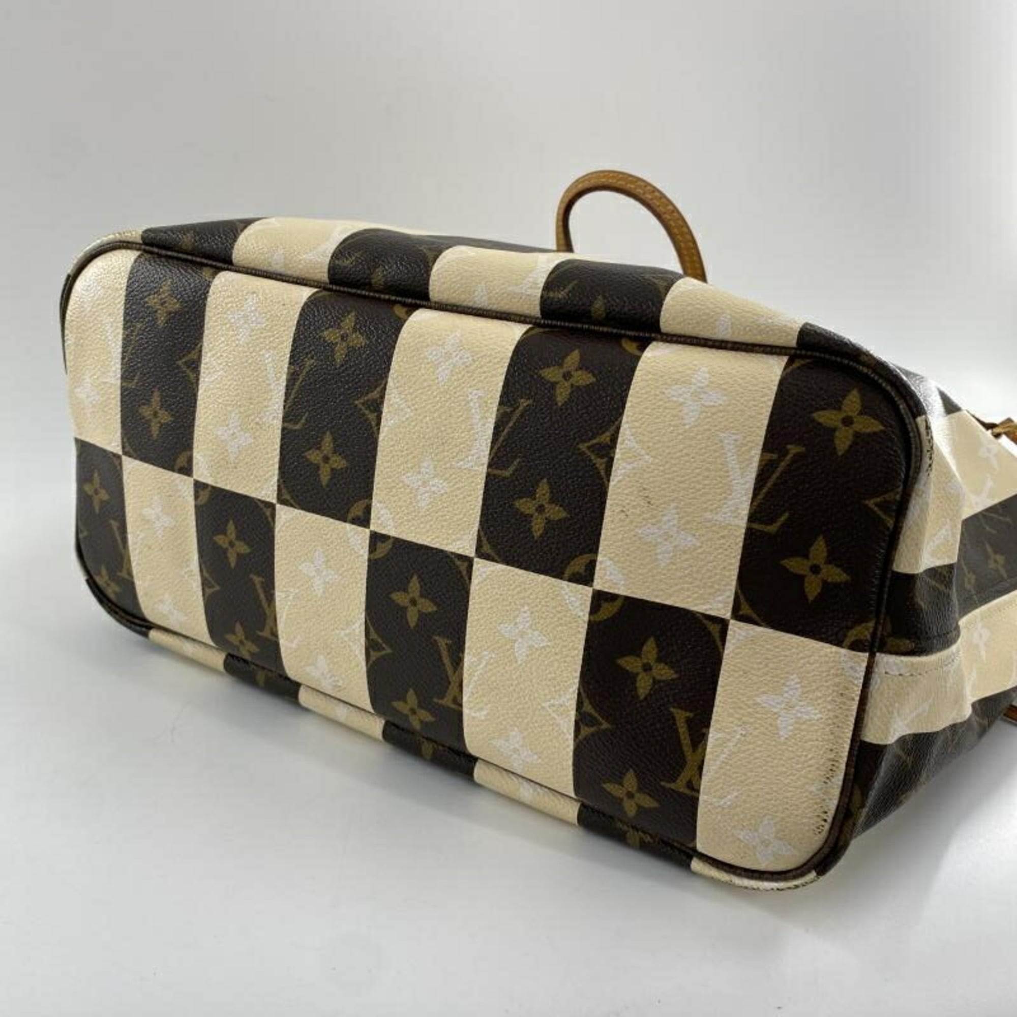 Louis Vuitton Beige Brown Monogram Rayures Tote Bag (Pre-Owned)