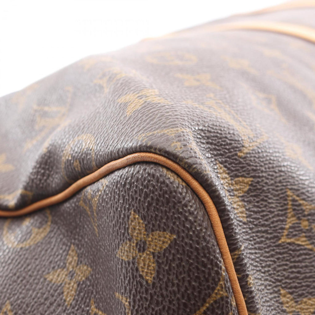 Louis Vuitton Brown Monogram Coated Canvas Leather Boston Bag (Pre-Owned)