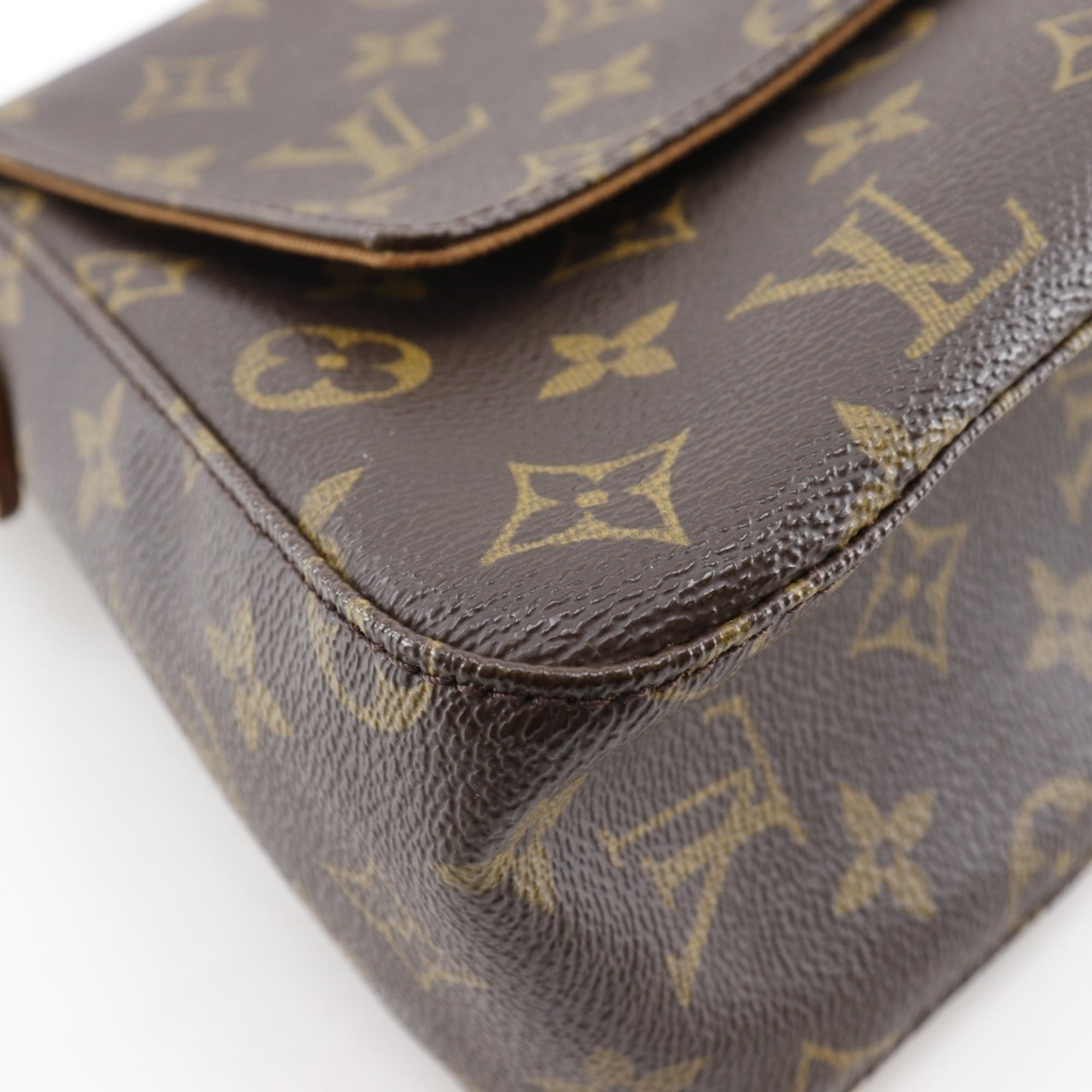 Louis Vuitton Brown Monogram Canvas Shoulder Bag (Pre-Owned)