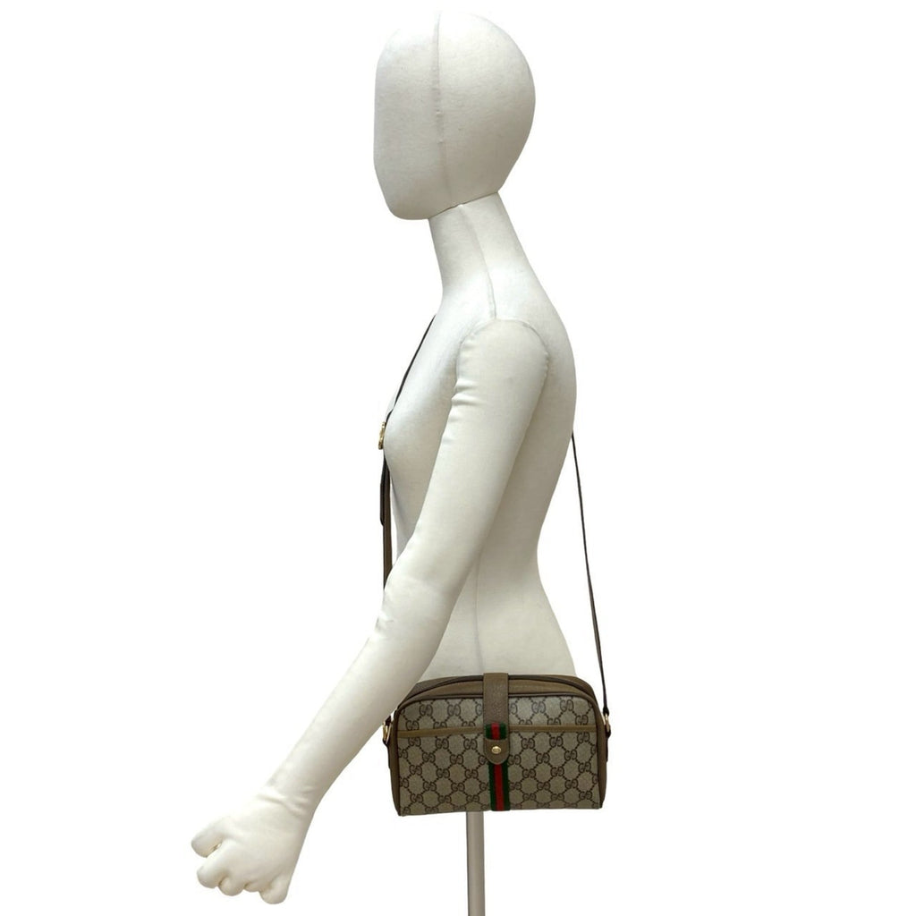 Ophidia Shoulder Bag GG Coated Canvas Small