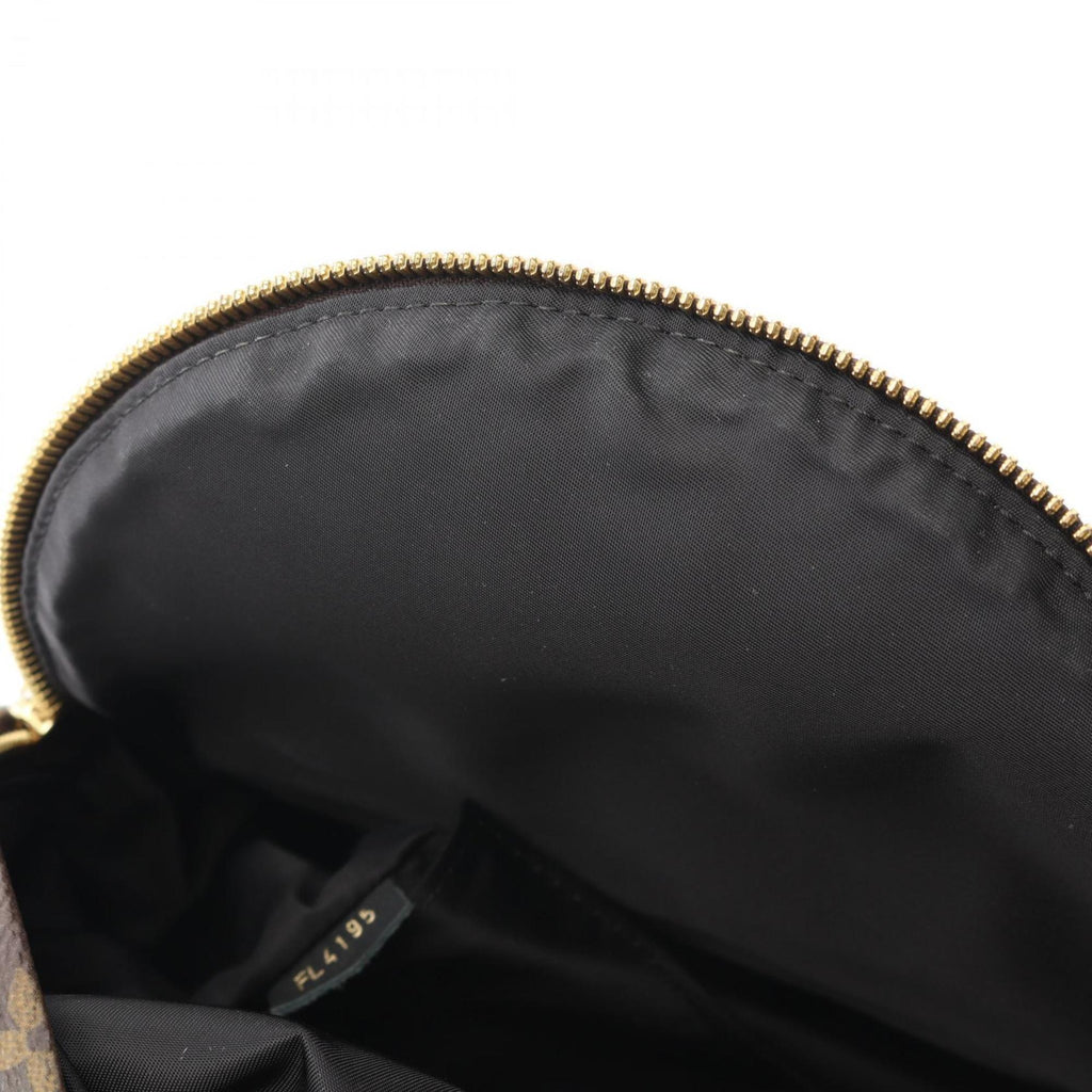 Louis Vuitton Black Brown Monogram Coated Canvas Backpack (Pre-Owned)