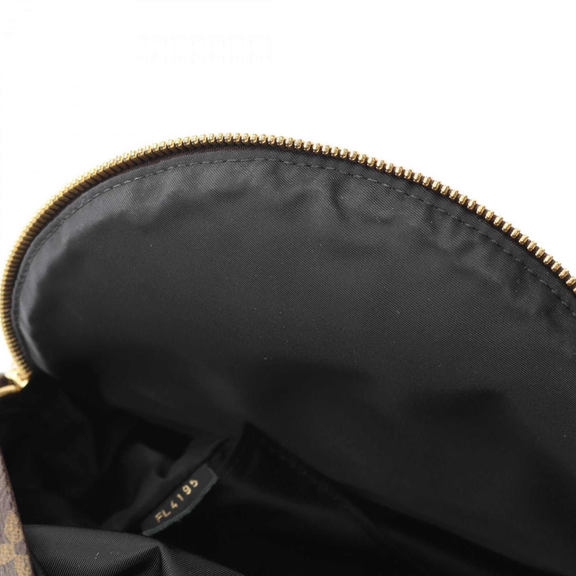 Louis Vuitton Black Brown Monogram Coated Canvas Backpack (Pre-Owned)
