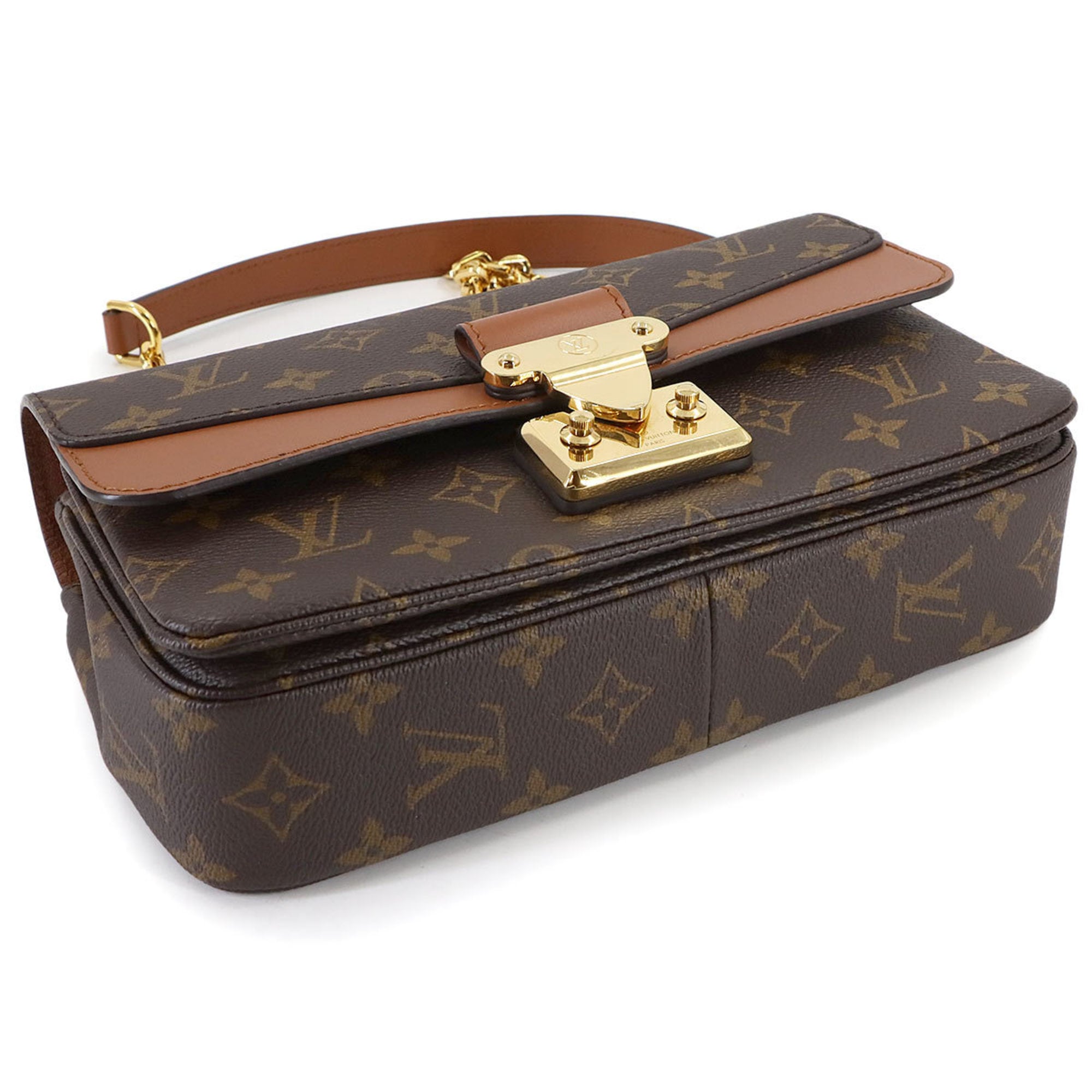Louis Vuitton Caramel Monogram Monogram Canvas Leather Shoulder Bag (Pre-Owned)