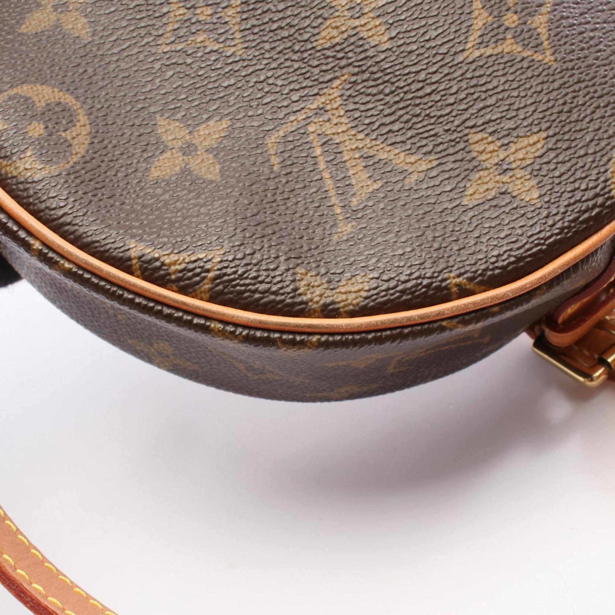Louis Vuitton Brown Coated Canvas Leather Shoulder Bag (Pre-Owned)