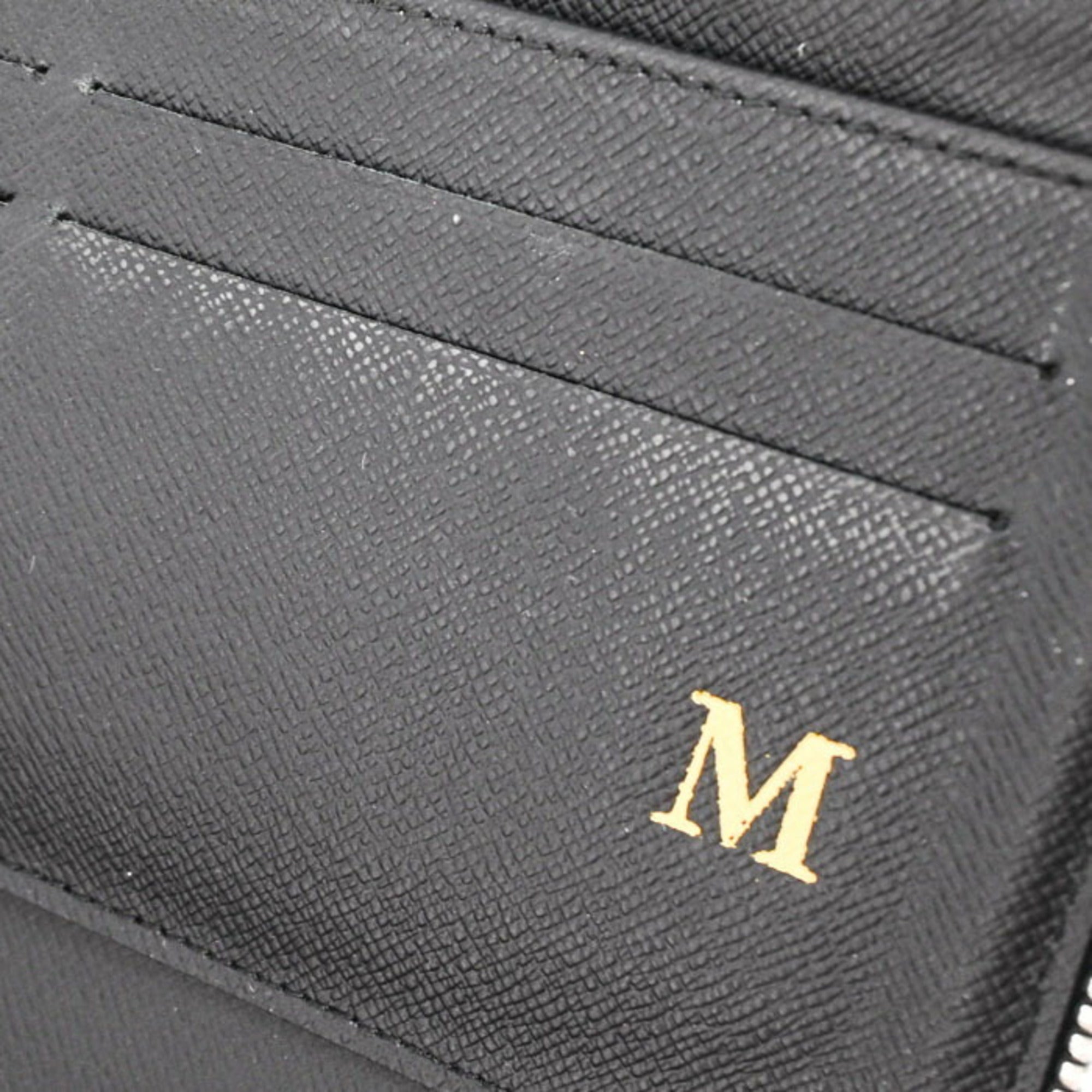 Louis Vuitton Black Taiga Leather Wallet (Tri-Fold) (Pre-Owned)
