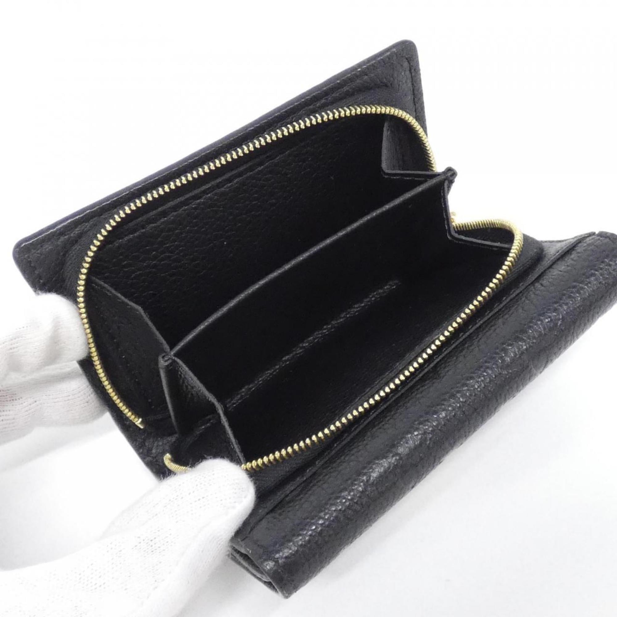 Louis Vuitton Black Monogram Empreinte Wallet (Tri-Fold) (Pre-Owned)