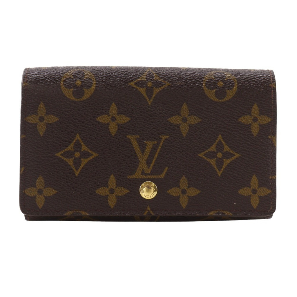 Louis Vuitton Brown Monogram Canvas Wallet (Bi-Fold) (Pre-Owned)