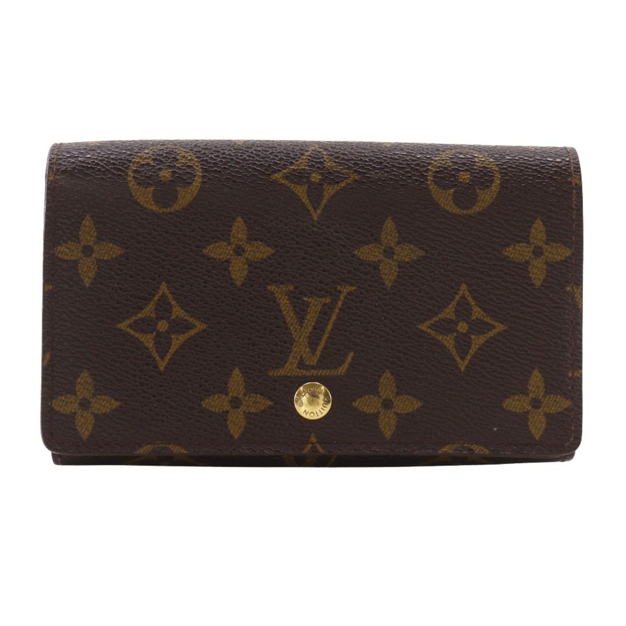 Louis Vuitton Brown Monogram Canvas Wallet (Bi-Fold) (Pre-Owned)