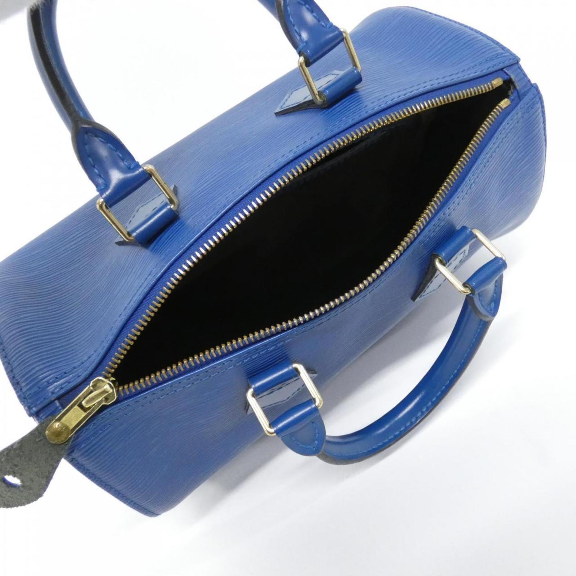 Louis Vuitton Blue Leather Boston Bag (Pre-Owned)