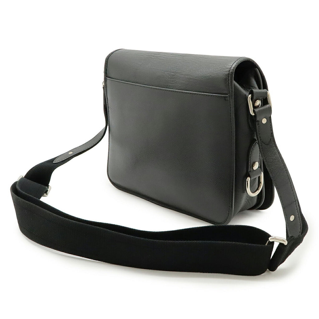 Louis Vuitton Ardoise Black Taiga Leather Shoulder Bag (Pre-Owned)