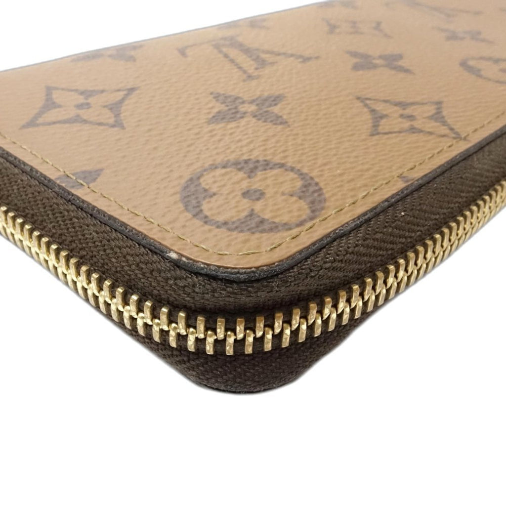 Louis Vuitton Monogram Reverse Brown Canvas Long Wallet (Bi-Fold) (Pre-Owned)