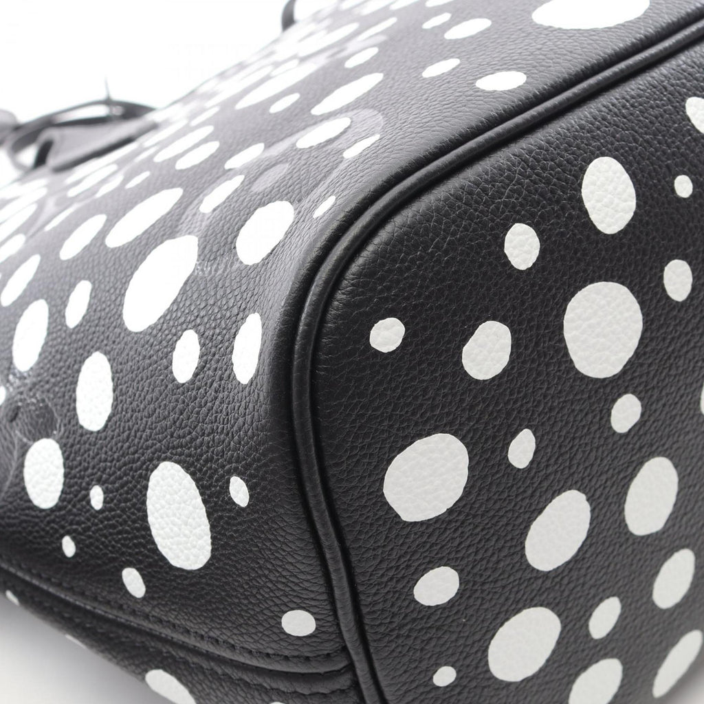 Louis Vuitton Black White Leather Tote Bag (Pre-Owned)