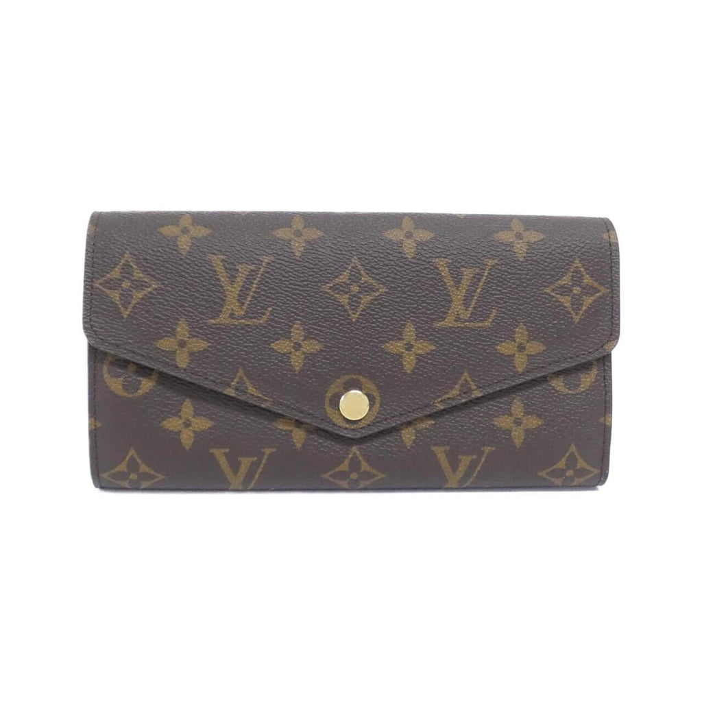 Louis Vuitton Brown Coated Canvas Long Wallet (Bi-Fold) (Pre-Owned)