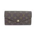 Louis Vuitton Brown Coated Canvas Long Wallet (Bi-Fold) (Pre-Owned)