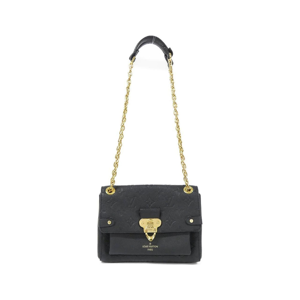 Louis Vuitton Black Leather Shoulder Bag (Pre-Owned)
