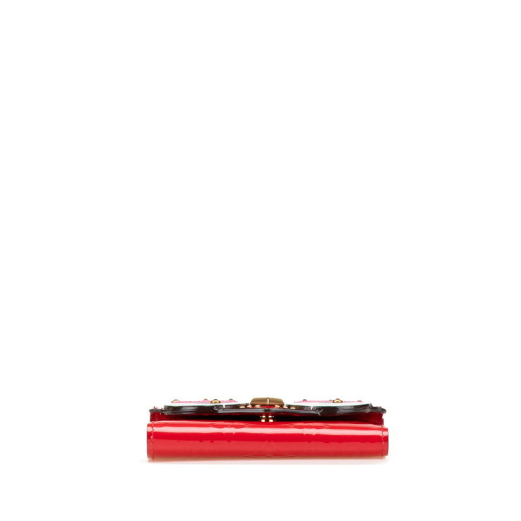 Louis Vuitton Cerise Monogram Red Color Leather Bill Wallet (Tri-Fold) (Pre-Owned)
