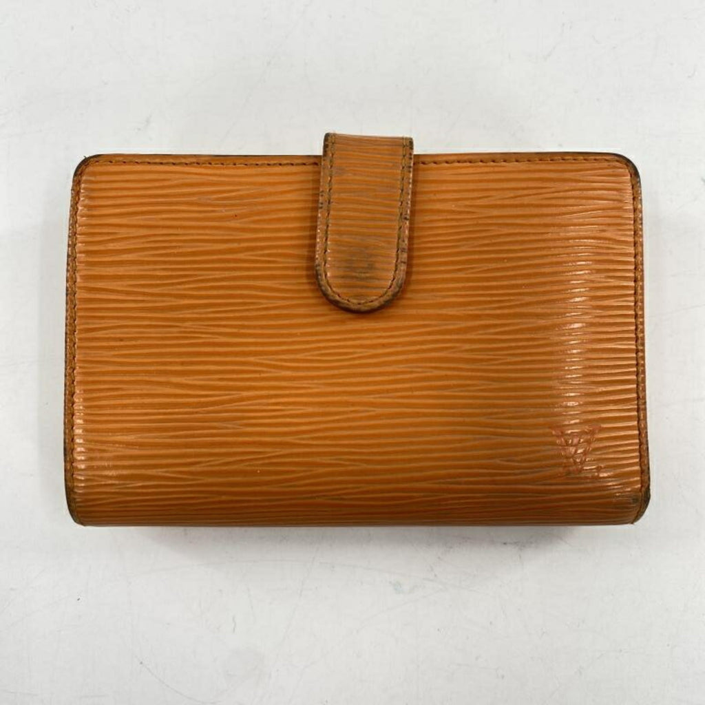 Louis Vuitton Epi Orange Epi Leather Wallet (Bi-Fold) (Pre-Owned)