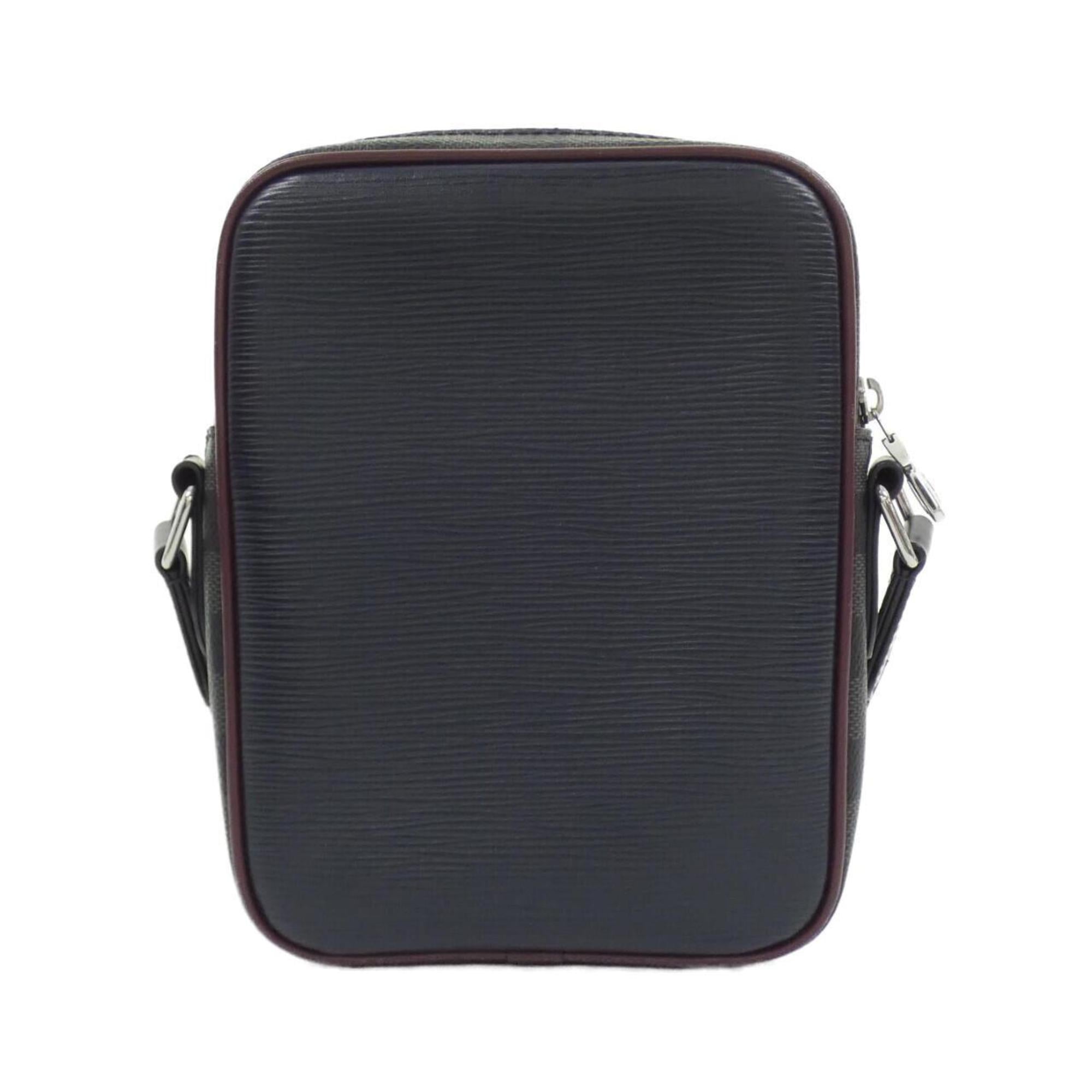 Louis Vuitton Graphite Coated Canvas Leather Shoulder Bag (Pre-Owned)