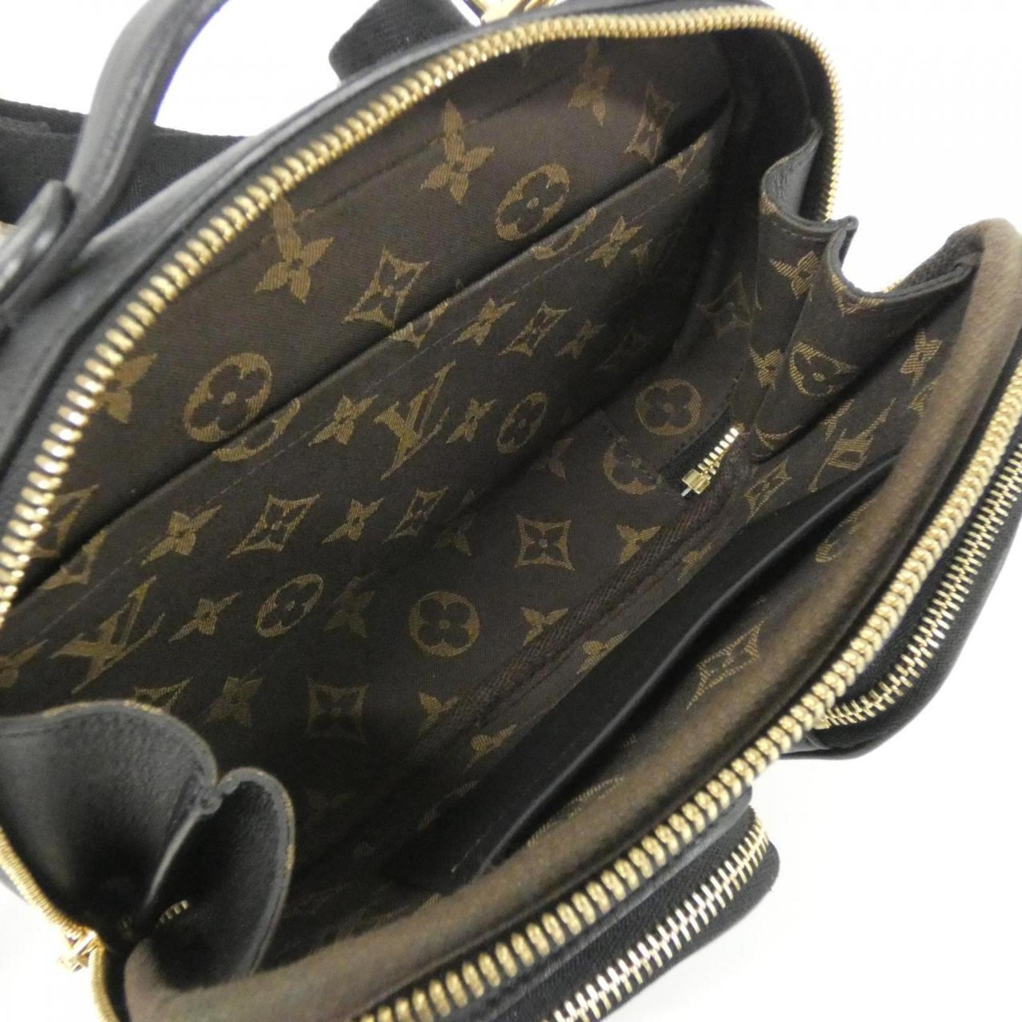 Louis Vuitton Black Leather Shoulder Bag (Pre-Owned)