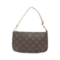Louis Vuitton Marron Coated Canvas Pouch (Pre-Owned)