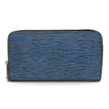Louis Vuitton Blue Light Blue Epi Leather Long Wallet (Bi-Fold) (Pre-Owned)