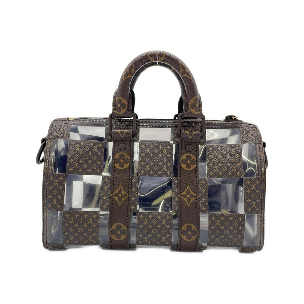 Louis Vuitton Marron Coated Canvas Pvc Boston Bag (Pre-Owned)